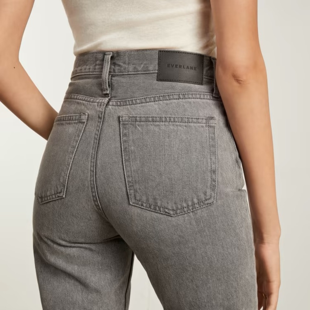 Everlane 90s Cheeky Gray Acid Wash Jeans / NWT